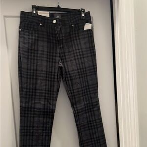 H&M Charcoal Checkered Trousers